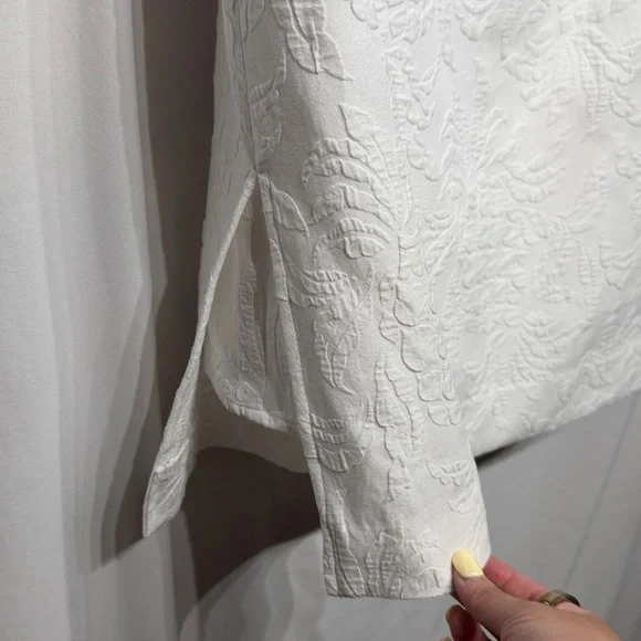 Lilly Pulitzer Kipton Romper Resort White Pineapple Pucker Jacquard NEW Size 16 - Picture 8 of 13